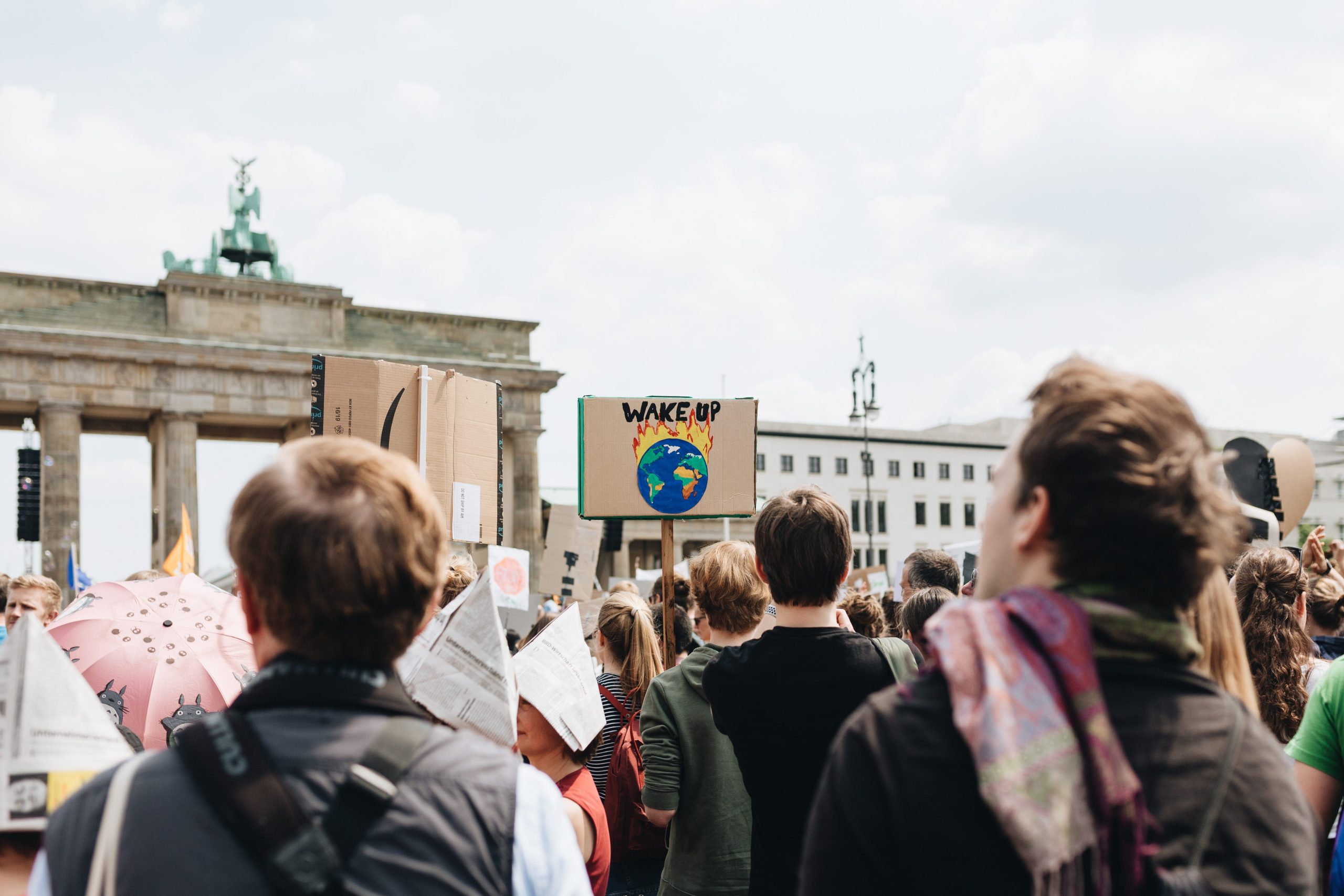 Klimademo vor dem Brandenburger Tor